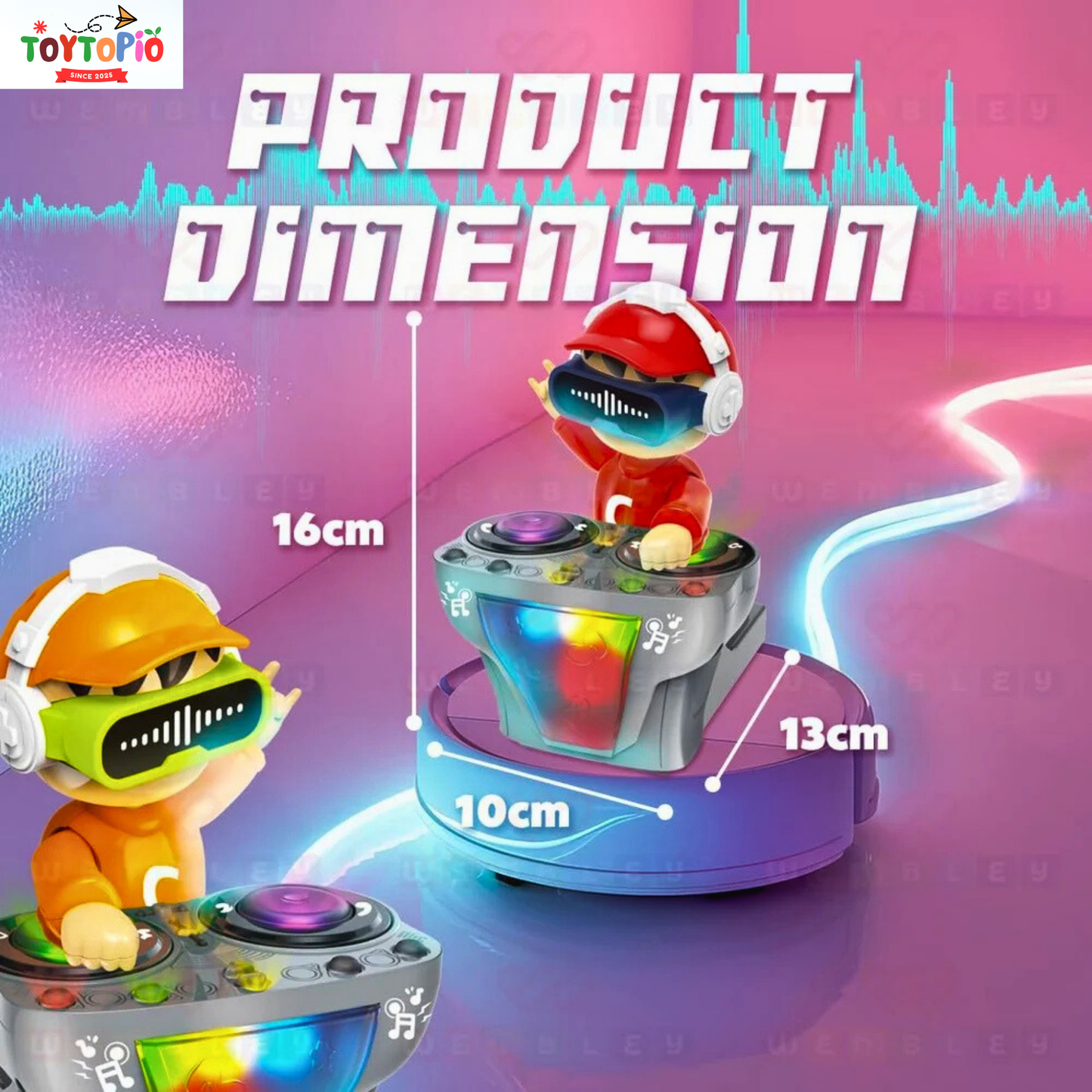Dancing DJ Musical Toy for Kids | Lights, Music & Moving Toy Robot