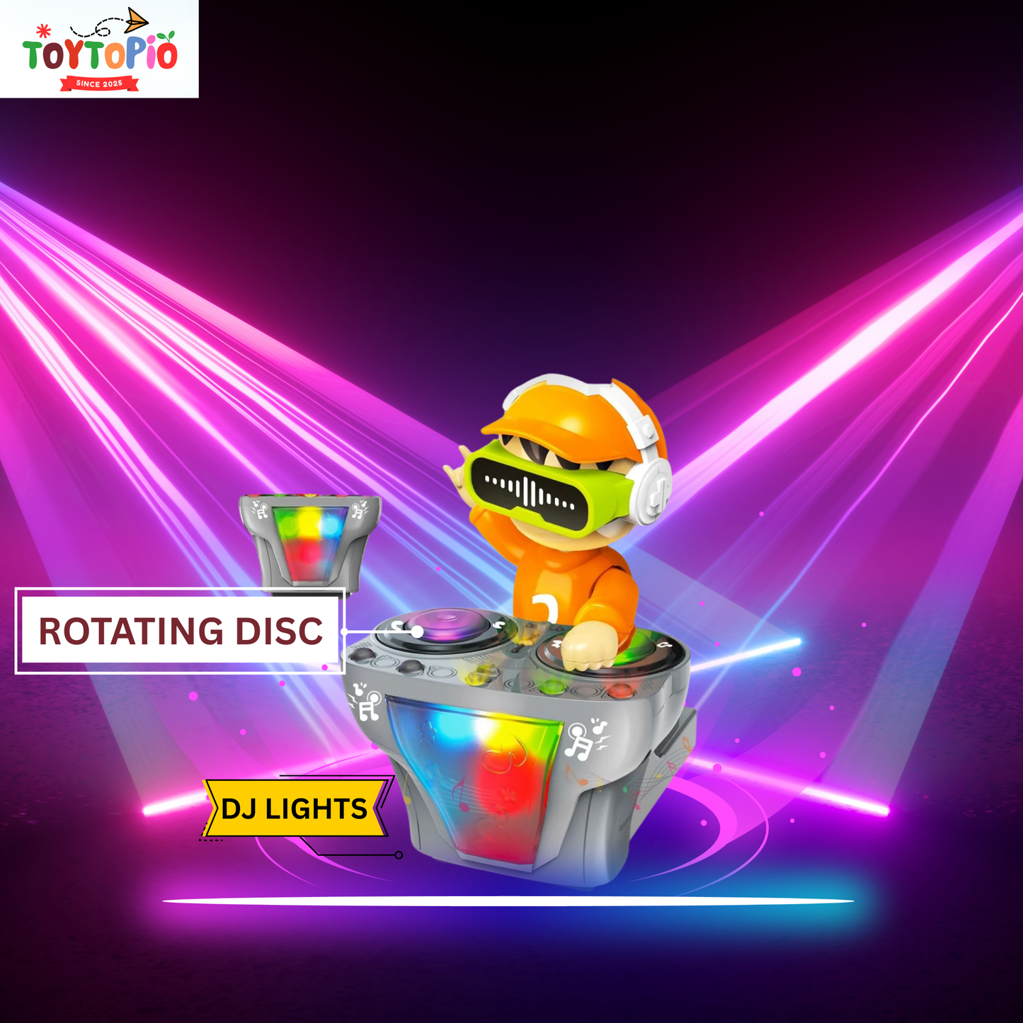 Dancing DJ Musical Toy for Kids | Lights, Music & Moving Toy Robot