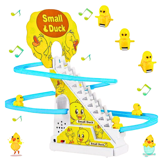Duck Track Toy for Kids | Climbing Stairs, Lights & Music Slide Game