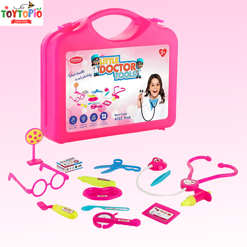 Doctor Set for Kids | Medical Playset with Stethoscope, Tools & Carry Case