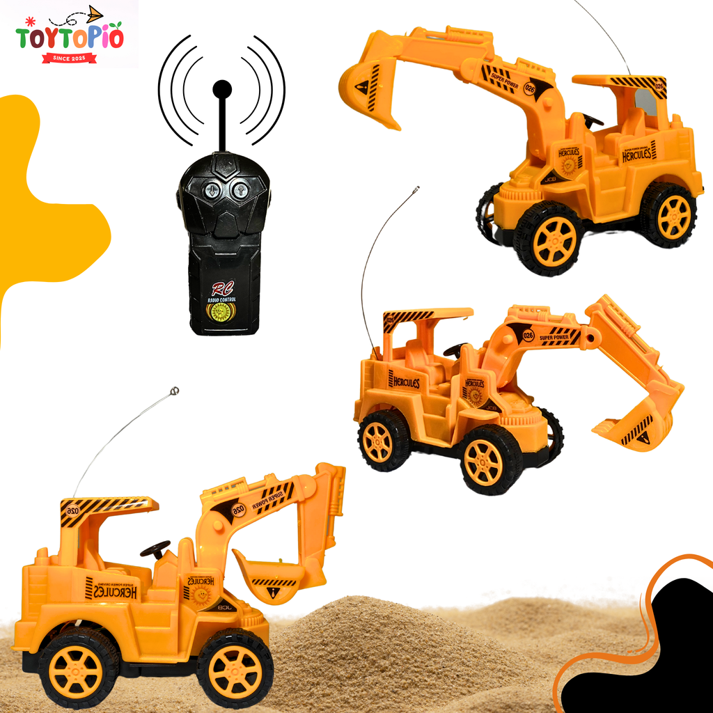 JCB Bulldozer Toy with 2-Way Wireless Remote | Rechargeable RC Vehicle