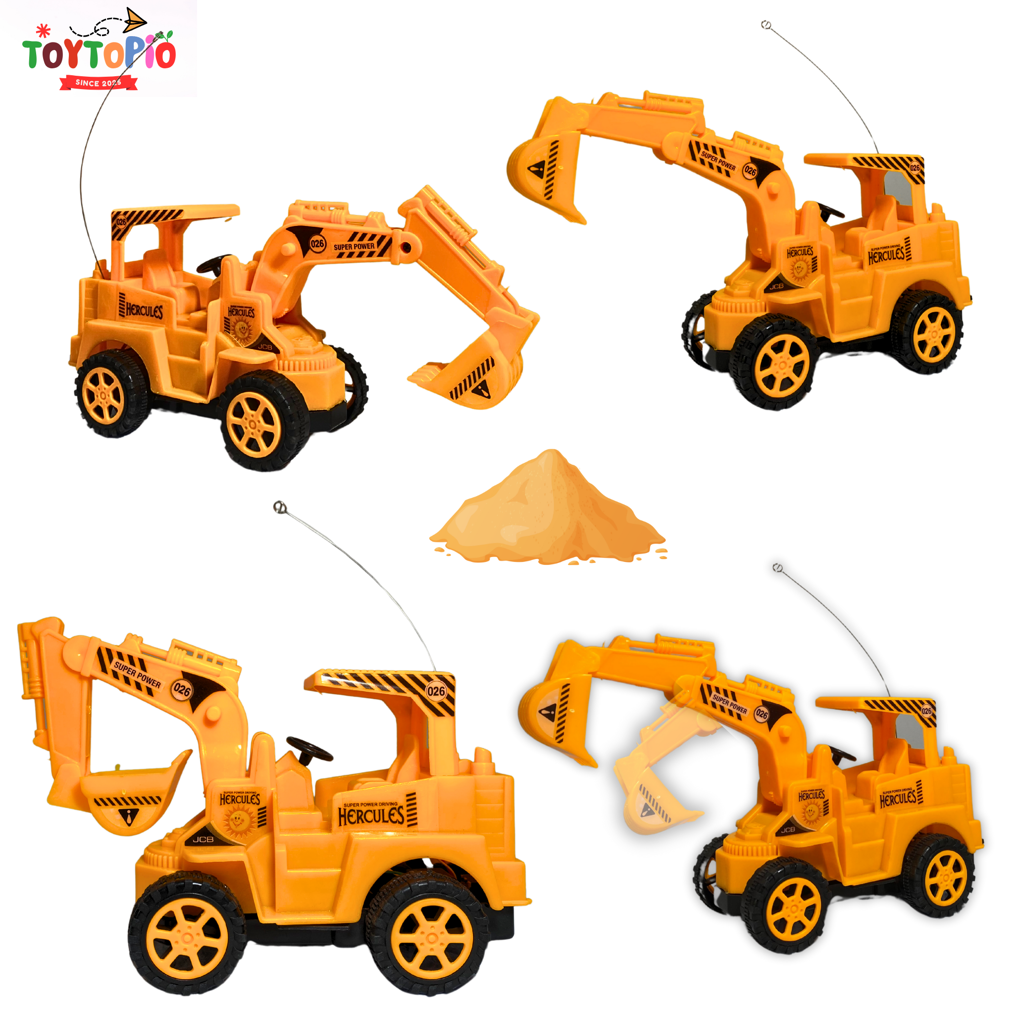 JCB Bulldozer Toy with 2-Way Wireless Remote | Rechargeable RC Vehicle