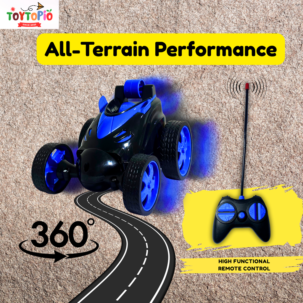 Remote Control Car 360° Stunt Car | Rechargeable RC Flip Car with Spins & Drift