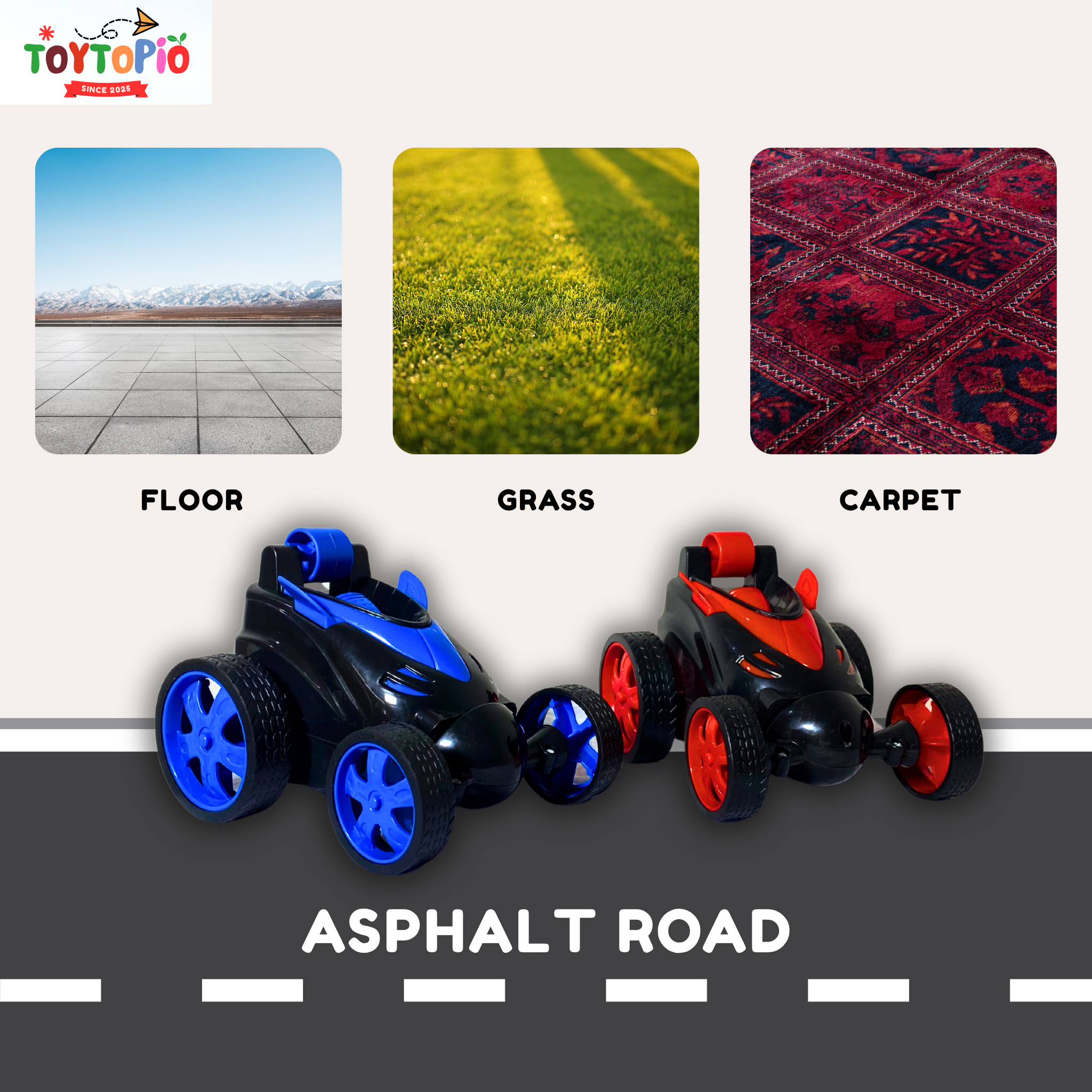 Remote Control Car 360° Stunt Car | Rechargeable RC Flip Car with Spins & Drift