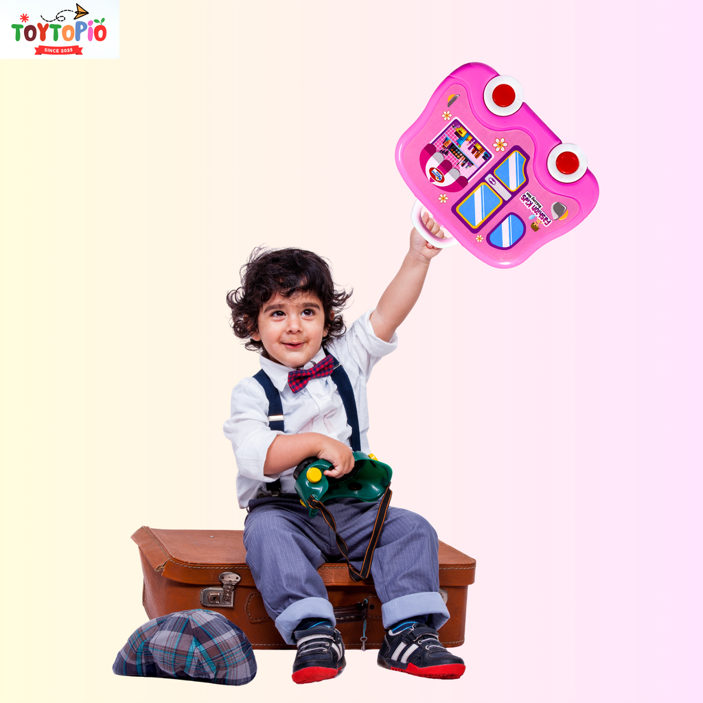 Fashion Kids Rolling Van Toy | Portable Vanity Playset with Makeup Accessories