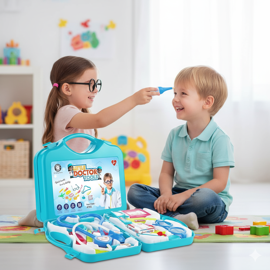 Doctor Set for Kids | Pretend Play Medical Kit with Stethoscope & Accessories